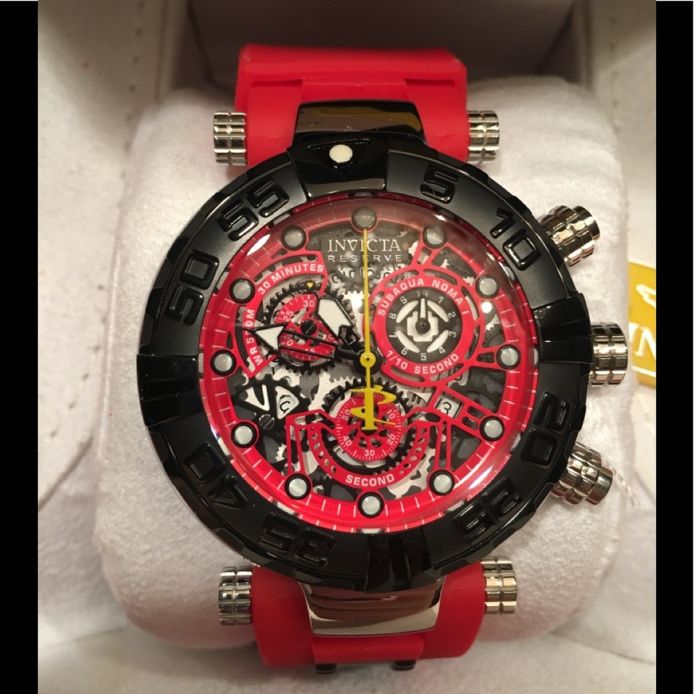 Men’s Invicta Subaqua Chronograph Rubber Strap NEW